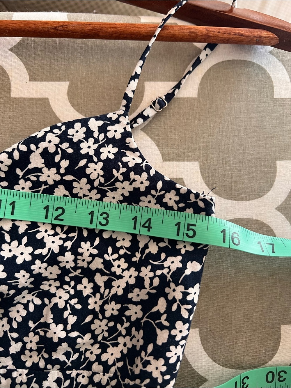 J. Crew Navy & White Floral Spaghetti-Strap Jumpsuit - Picture 5 of 7